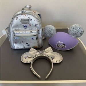 Disney 100th anniversary Loungefly backpack and ears